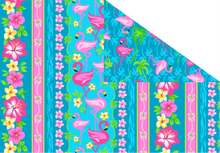 Load image into Gallery viewer, End of Bolt - Double Face Quilted - Flamingos - 17"