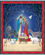 Load image into Gallery viewer, QT Fabrics - Christ is Born - Nativity Picture Patches - Pillow Panel