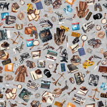 Load image into Gallery viewer, QT Fabrics - True Detective - Everything Detective - 1/2 YARD CUT