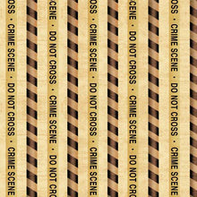 Load image into Gallery viewer, QT Fabrics - True Detective - Crime Scene Stripe - 1/2 YARD CUT