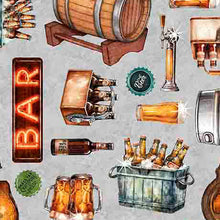 Load image into Gallery viewer, QT Fabrics - Brewmaster - Everything Beer - 1/2 YARD CUT