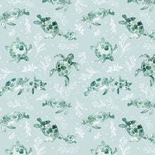 Load image into Gallery viewer, Dear Stella - La Mer - Turtles - 1/2 YARD CUT