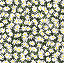 Load image into Gallery viewer, Keepsake Calico - Packed Daisy Black - 1/2 YARD CUT