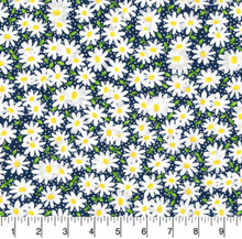 Load image into Gallery viewer, Keepsake Calico - Packed Daisy Black - 1/2 YARD CUT