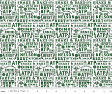 Load image into Gallery viewer, Riley Blake - Pickleball - Text White - 1/2 YARD CUT