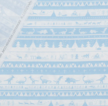 Load image into Gallery viewer, Dear Stella - Don't Claus a Scene - Dino Fair Isle - 1/2 YARD CUT