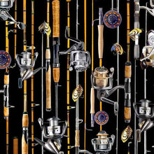 Load image into Gallery viewer, Michael Miller - Girls Gone Fishing - Keeping it Reel - 1/2 YARD CUT