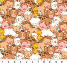 Load image into Gallery viewer, Fabric Traditions - Farm Babies Packed - 1/2 YARD CUT