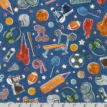 Load image into Gallery viewer, Robert Kaufman - Man Cave - Sports - 1/2 YARD CUT