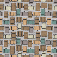 Load image into Gallery viewer, Clothworks - Explore - Luggage Light Gray - 1/2 YARD CUT