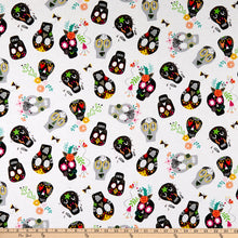 Load image into Gallery viewer, Windham - Fiesta - Painted Sugar Skulls - 1/2 YARD CUT