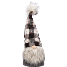 Load image into Gallery viewer, Medium Plaid Stuffed Gnome Shelf Sitter
