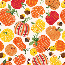 Load image into Gallery viewer, Kanvas - Hayrides & Happiness - Pumpkin Patch Cream - 1/2 YARD CUT
