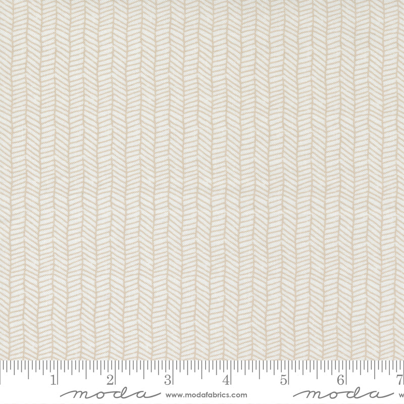 Moda Fabrics Love Note Cloud Herringbone Stripe 1/2 YARD CUT