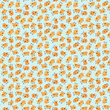 Load image into Gallery viewer, Contempo - On the Farm - Farm Chicks Turquoise - 1/2 YARD CUT