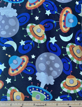 Load image into Gallery viewer, Camelot - Outer Space - GLOW IN THE DARK - 1/2 YARD CUT - Dreaming of the Sea Fabrics