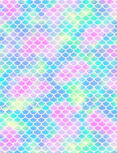 Load image into Gallery viewer, Timeless Treasures - You Are Mer-mazing - Mermaid Scales - 1/2 YARD CUT