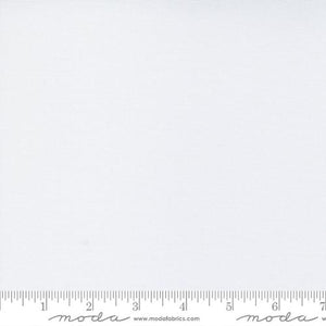Moda Fabrics - Bella Solids - Super White - 1/2 YARD CUT