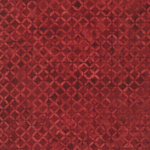 Robert Kaufman - Sonoma Vista Geometric Terracotta Batik - 1/2 YARD CUT