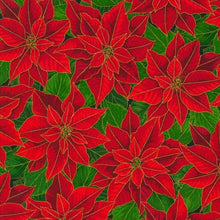 Load image into Gallery viewer, Robert Kaufman - Holiday Flourish - Poinsettia - 1/2 YARD CUT