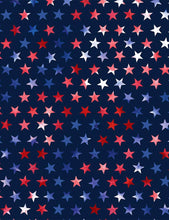 Load image into Gallery viewer, Timeless Treasures - Tie Dye Patriotic Stars - 1/2 YARD CUT