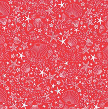 Load image into Gallery viewer, Michael Miller - Seashore - Red - 1/2 YARD CUT