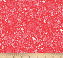 Load image into Gallery viewer, Michael Miller - Seashore - Red - 1/2 YARD CUT