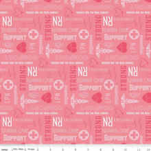 Load image into Gallery viewer, Riley Blake - Nurse - Pink - 1/2 YARD CUT