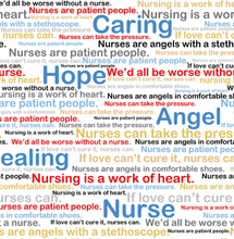 Load image into Gallery viewer, calling all nurses angels healing work of heart fabric