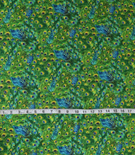 Load image into Gallery viewer, Elizabeth’s Studio - Exotica Peacock Feathers - 1/2 YARD CUT