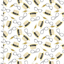 Load image into Gallery viewer, 3 Wishes - Fancy Farm - White Accessories - 1/2 YARD CUT - Dreaming of the Sea Fabrics