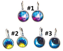 Load image into Gallery viewer, Galaxy Lever Back Earrings
