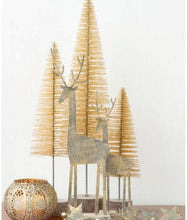 Load image into Gallery viewer, Glitter Bristle Brush Trees - White or Gold