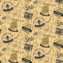 Load image into Gallery viewer, Riley Blake - Bees Life - Honey - 1/2 YARD CUT