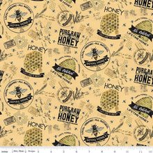 Load image into Gallery viewer, Riley Blake - Bees Life - Honey - 1/2 YARD CUT
