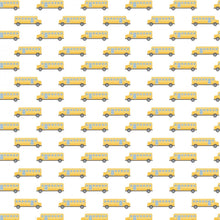 Load image into Gallery viewer, Camelot - Teachers Rule - School Bus - 1/2 YARD CUT - Dreaming of the Sea Fabrics
