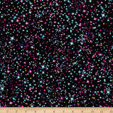 Load image into Gallery viewer, Timeless Treasures - Midnight Tropical Stars - 1/2 YARD CUT
