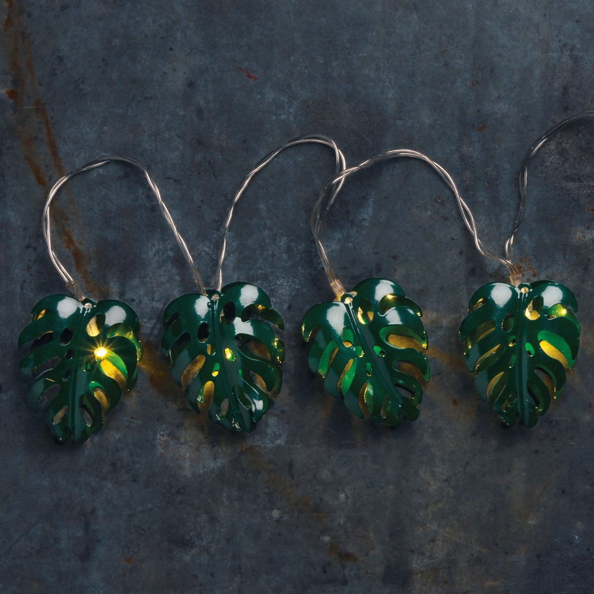 Monstera String Lights Dreaming of the Sea Fabrics