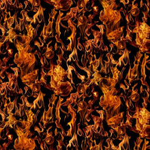 Load image into Gallery viewer, Timeless Treasures - Black Fire/Flames - 1/2 YARD CUT