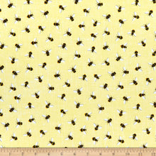 Load image into Gallery viewer, Timeless Treasures - Bees - Yellow - 1/2 YARD CUT