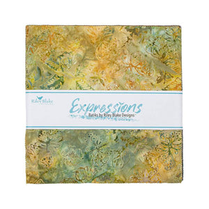 Expressions Batiks by Riley Blake - River Bed - 10” Stacker