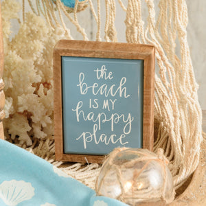 The Beach is My Happy Place Mini Box Sign