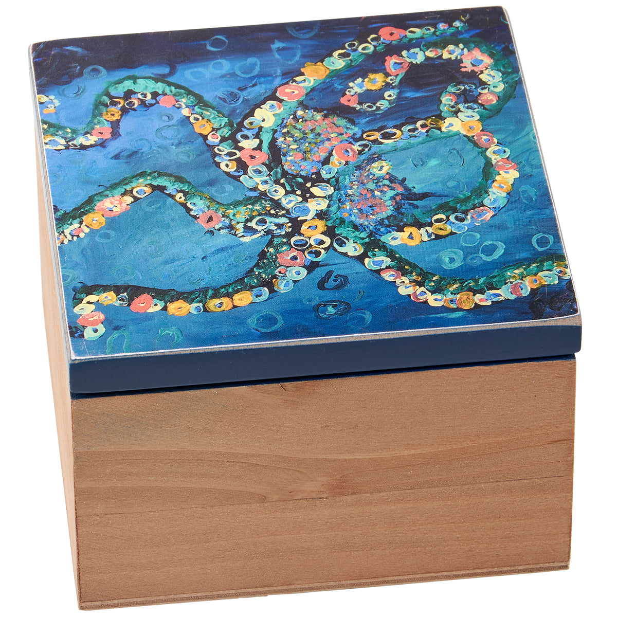Octopus Hinged Box – Dreaming of the Sea Fabrics