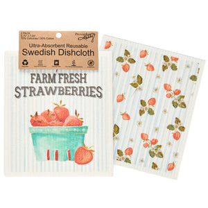 Swedish Dish Cloth Set - Berry