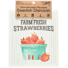 Load image into Gallery viewer, Swedish Dish Cloth Set - Berry
