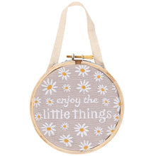 Load image into Gallery viewer, Enjoy the Little Things Embroidered Wall Decor
