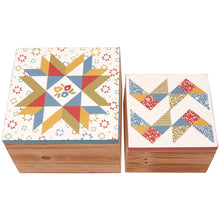 Load image into Gallery viewer, Star Quilt Hinged Box Set
