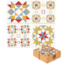 Load image into Gallery viewer, Star Quilt Coaster Set
