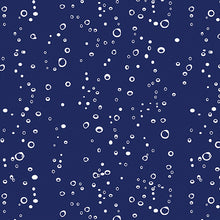 Load image into Gallery viewer, Benartex - Mystical Mermaids - Water Bubbles Navy - 1/2 YARD CUT
