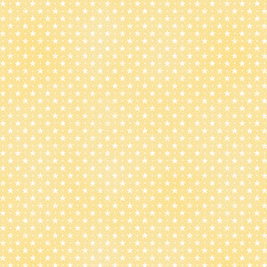 Benartex - ABCs - Tiny Stars Yellow - 1/2 YARD CUT